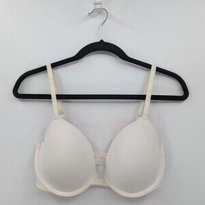 Victoria's Secret PINK Bra Women's 34DD White Demi Wear Everywhere